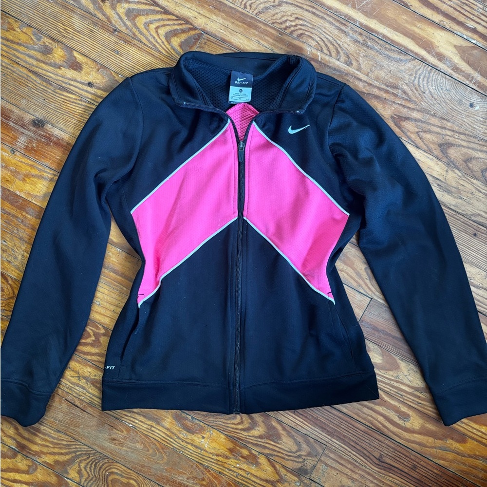 Nike Dri-FIT Black and Pink Jacket